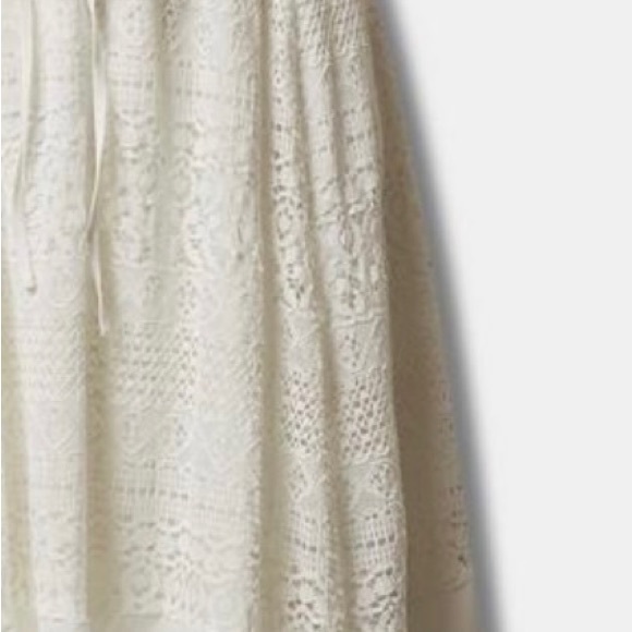 Torrid White Maxi Voile Crochet Trim Skirt - Picture 5 of 5